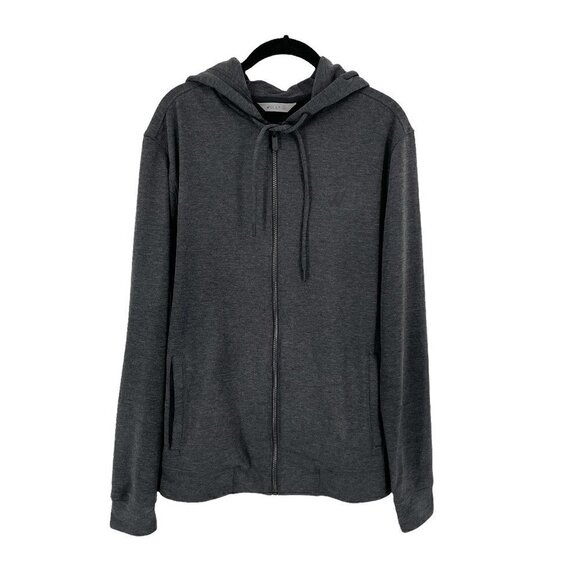 Willy 501 The Zip Up Hoodie Monterey Dark Heather Grey Men's Large - Picture 2 of 10